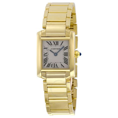 cartier tank francaise ladies gold|cartier tank francaise watch price.